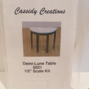 1/2" Scale Demi-Lune Table KIT