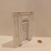 1/2" Scale "Manor Library Collection" DOOR UNIT BWT