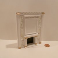 1/2" Scale "Manor Library collection" FIREPLACE BWT