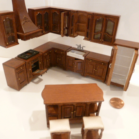 1/2" Scale Miss Paula Kitchen Set 14 pieces NWN - Click Image to Close